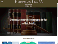 Tablet Screenshot of huffmanlawfirmpa.com